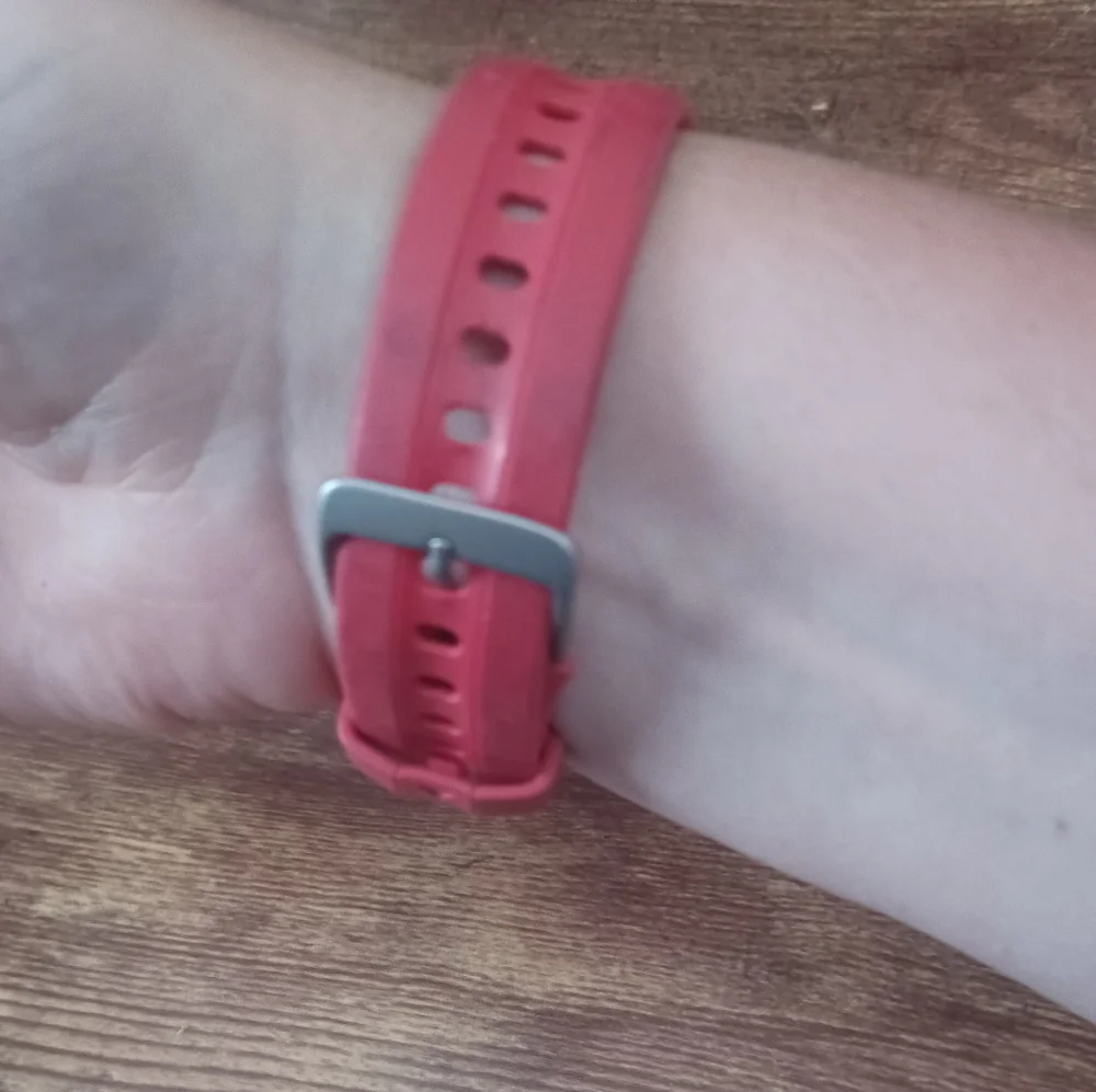 Red/Black Garmin Forerunner 15 smartwatch (comes w/ charger)